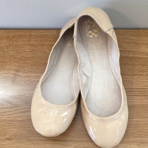 Vince Camuto Ballet Flats Leather Nude Size 7